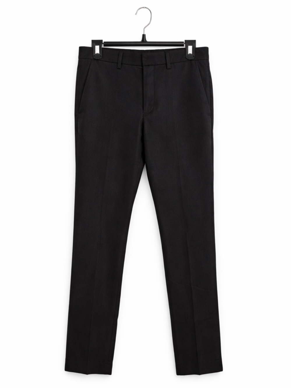 Axist Men’s Slim Fit Dress Pants 30x30 Black Flat Front